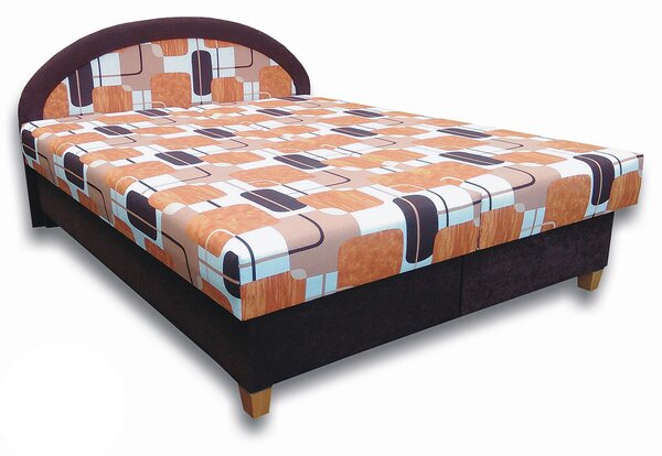 Manželská postel 160 cm Elvina N (s pěnovými matracemi)