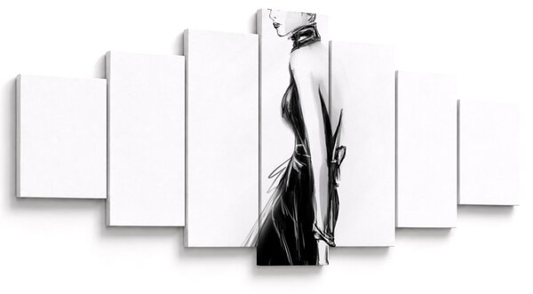 Obraz - Módní ilustrace (210x100 cm)