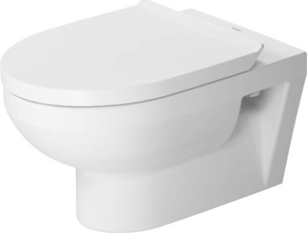 Závěsné WC DURAVIT DuraStyle otevřený splachovací kruh bílá vč. WC prkénka 45620900