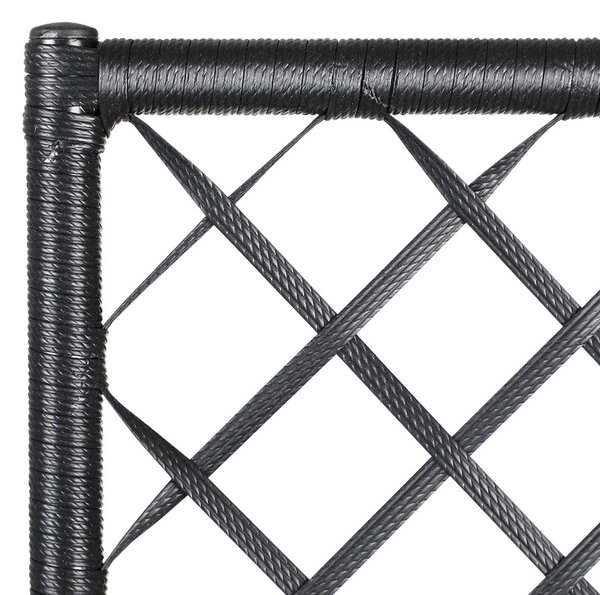 Deuba Květinový box s vypletem - černý