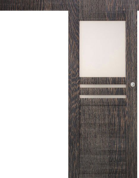 Posuvné interiérové dveře na stěnu vasco doors MADERA model 5 Průchozí rozměr: 70 x 197 cm