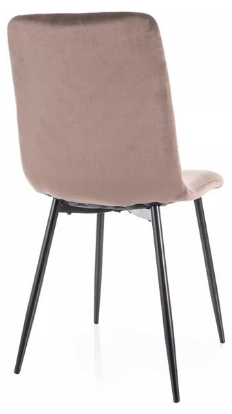 Jídelní židle DAREN VELVET cappuccino