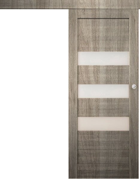 Posuvné interiérové dveře na stěnu vasco doors SANTIAGO model 6 Průchozí rozměr: 70 x 197 cm