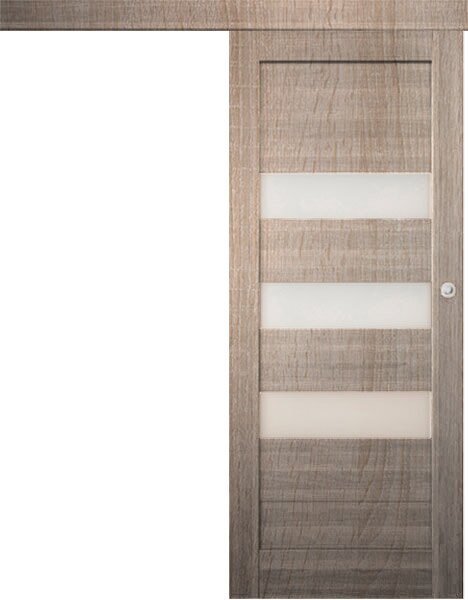 Posuvné interiérové dveře na stěnu vasco doors SANTIAGO model 6 Průchozí rozměr: 70 x 197 cm