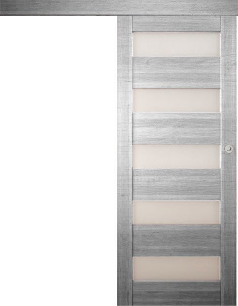 Posuvné interiérové dveře na stěnu vasco doors SANTIAGO model 7 Průchozí rozměr: 70 x 197 cm
