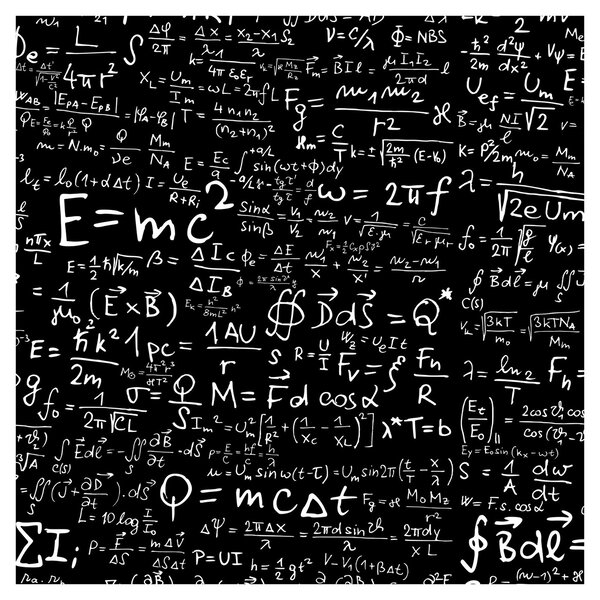 Obraz - Matematika (30x30 cm)