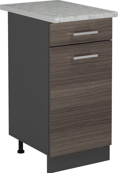 Spodní skříňka kuchyňské linky Vicco R-Line Ušlechtilá šedá 40 cm PD Mramor, Model 54132
