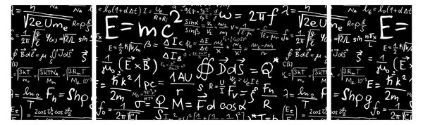 Obraz - Matematika (170x50 cm)