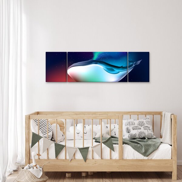 Obraz - Vesmírná velryba (170x50 cm)