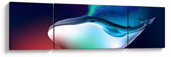 Obraz - Vesmírná velryba (170x50 cm)