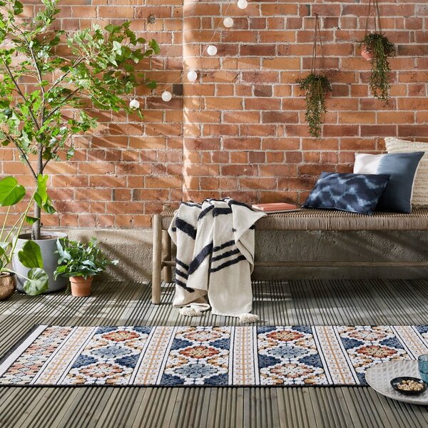 Modrý venkovní koberec běhoun 230x80 cm Aster - Flair Rugs