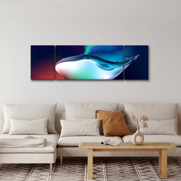 Obraz - Vesmírná velryba (170x50 cm)