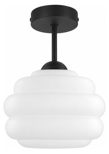 BRILAGI - LED Přisazený lustr RETRO GLASS 1xE27/60W/230V pr. 20 cm černá/bílá