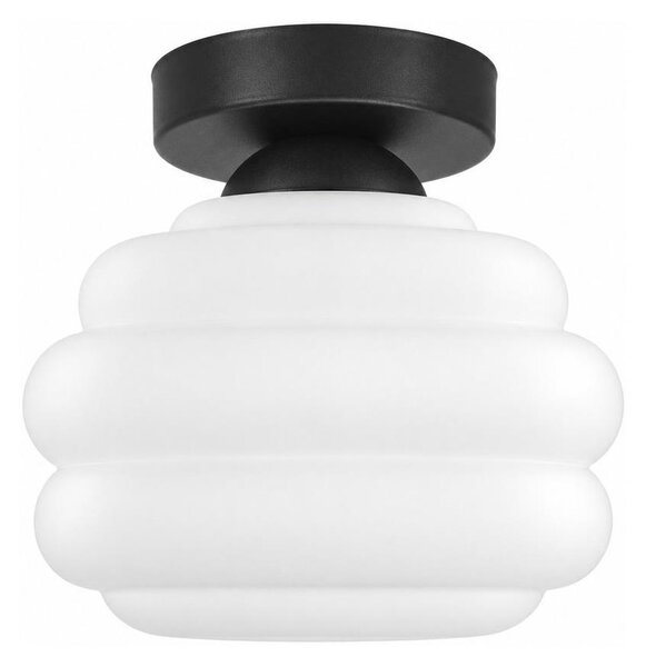 BRILAGI - LED Stropní svítidlo RETRO GLASS 1xE27/60W/230V pr. 20 cm černá/bílá