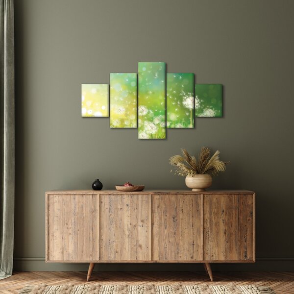 Obraz - Odkvetlé pampelišky (125x70 cm)