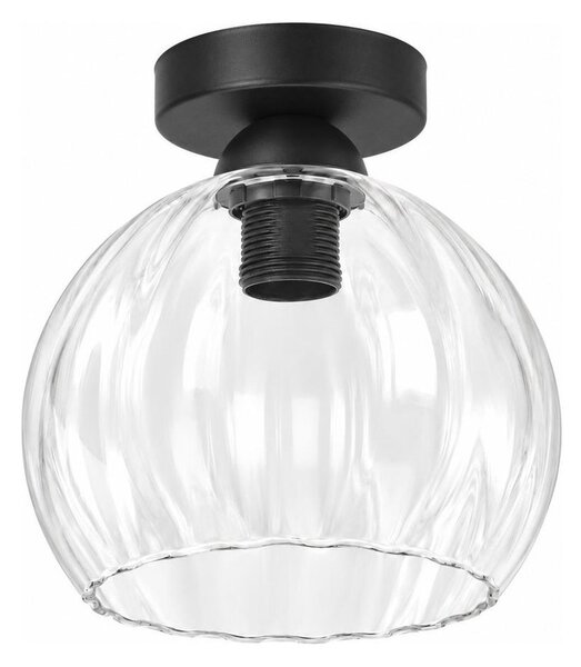 BRILAGI - LED Stropní svítidlo RETRO GLASS 1xE27/60W/230V pr. 25 cm černá/čirá