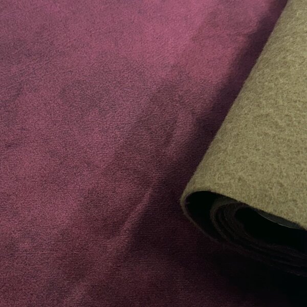 Velurová potahová látka Salvador Burgundy pro nábytek, metráž - Pet Proof