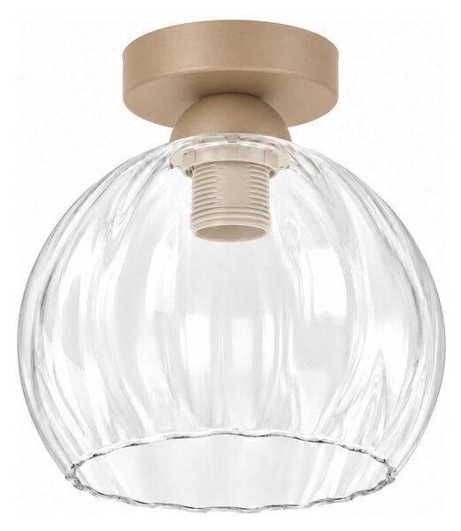 BRILAGI - LED Stropní svítidlo RETRO GLASS 1xE27/60W/230V pr. 25 cm béžová/čirá
