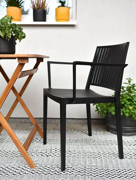 Plastové křeslo s područkami HELSINKY (různé barvy) velbloudí hnědá