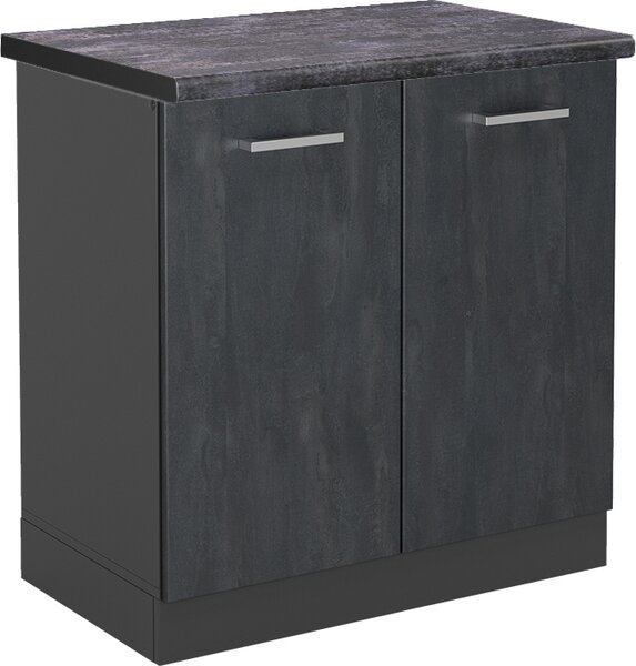 Skříňka pod dřez Vicco R-Line Černý beton 80 cm PD Antracit, Model 47479