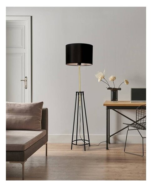 Černá stojací lampa (výška 154 cm) Tegola – Candellux Lighting