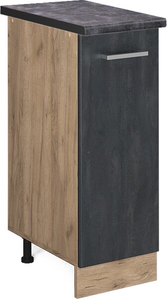 Lékárničková skříňka Vicco R-Line Černý beton 30 cm PD Antracit, Model 47560