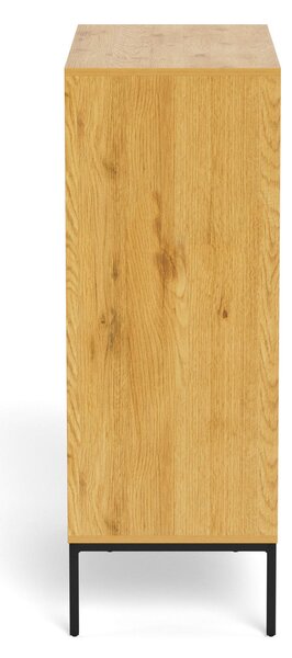 KOMODA, divoký dub, 80/110/40 cm MID.YOU - Komody na nožičkách, Online Only