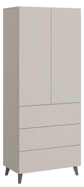 VYSOKÁ KOMODA, kašmírová, 70/170/39 cm P & B - Vysoké komody, Online Only