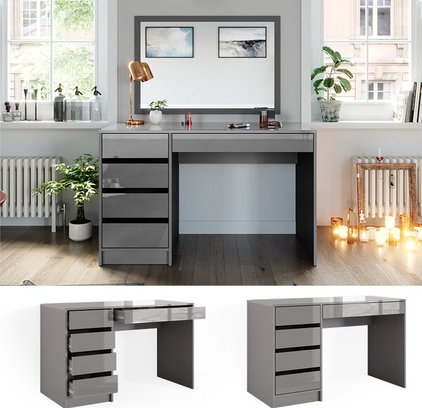 Toaletní stolek Vicco Sherry Šedá 120 cm Bez zrcadla, Model 38761