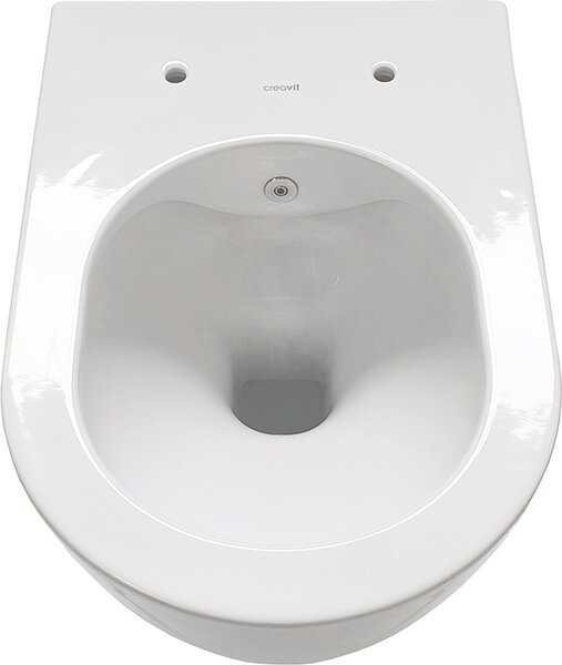 Creavit Design Závěsný klozet RimOff s funkcí taharet/bidet/sprcha WC Bílý