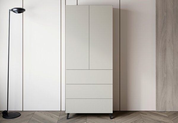 VYSOKÁ KOMODA, kašmírová, 70/170/39 cm P & B - Vysoké komody, Online Only
