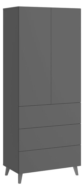 VYSOKÁ KOMODA, černá, 70/170/39 cm P & B - Vysoké komody, Online Only