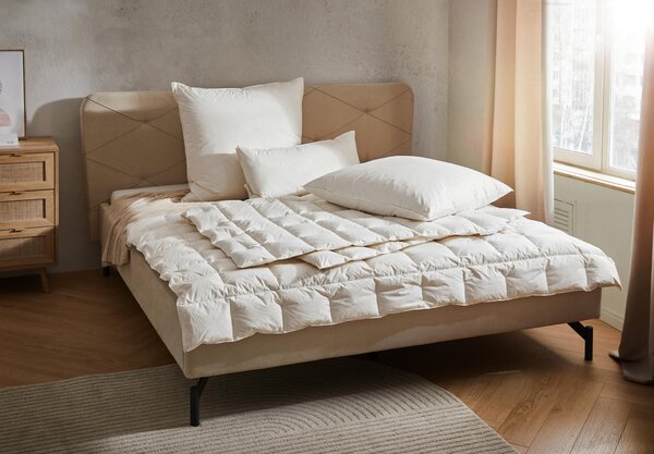 CELOROČNÍ PŘIKRÝVKA, 135/200 cm, kachní prachové peří, kachní peří Bio:Vio - Přikrývky, Online Only