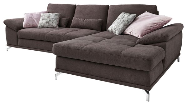 ROHOVÁ SEDAČKA, textil, tmavě hnědá Sit & More - Sedací soupravy, Online Only