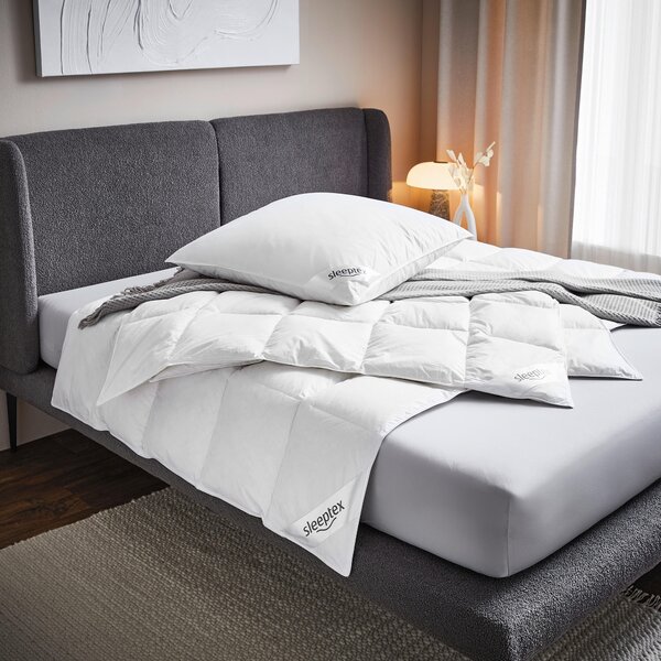 CELOROČNÍ PŘIKRÝVKA, 135/200 cm, kachní prachové peří, kachní peří Sleeptex - Přikrývky, Online Only