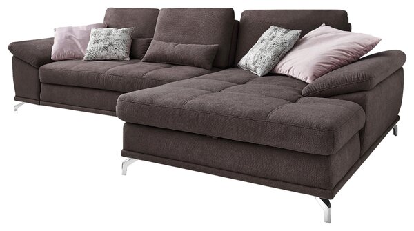 ROHOVÁ SEDAČKA, textil, tmavě hnědá Sit & More - Sedací soupravy, Online Only