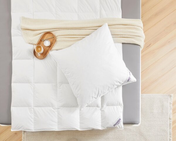 CELOROČNÍ PŘIKRÝVKA, 135/200 cm, kachní prachové peří, kachní peří Sleeptex - Přikrývky, Online Only