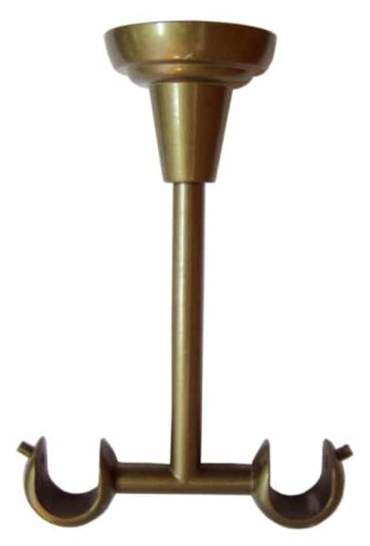 URBÁNEK Garnýže - držák pr.16 mm stropní duo - Černo/Zlatá