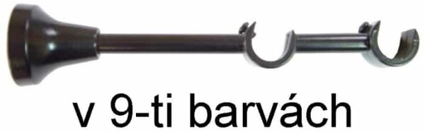 URBÁNEK Garnýže - držák pr.16 mm otevřený duo - Černá