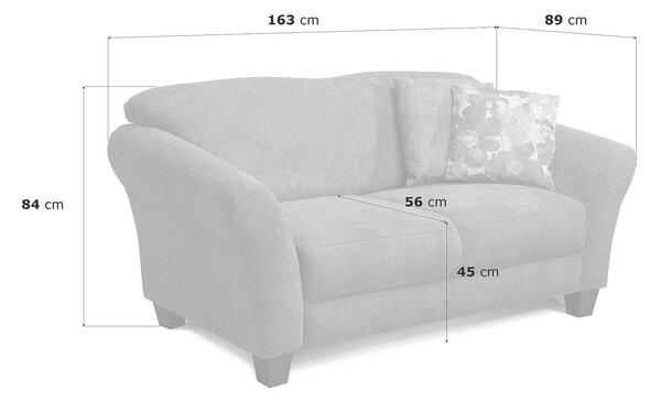 DVOUMÍSTNÁ POHOVKA, textil, šedohnědá Sit & More - Pohovky, Online Only
