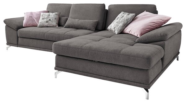 ROHOVÁ SEDAČKA, textil, šedá Sit & More - Sedací soupravy, Online Only