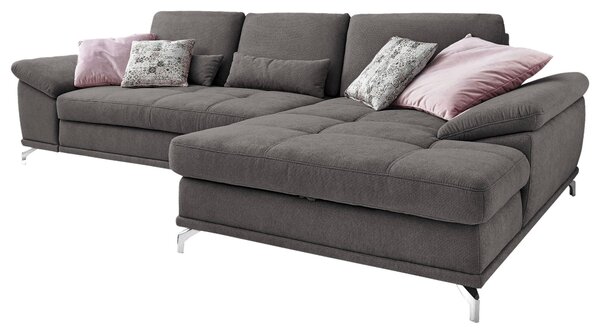 ROHOVÁ SEDAČKA, textil, šedá Sit & More - Sedací soupravy, Online Only