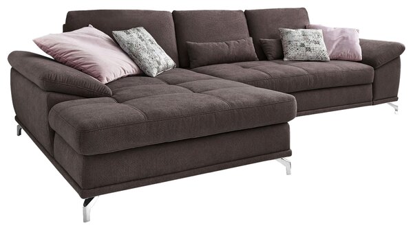 ROHOVÁ SEDAČKA, textil, tmavě hnědá Sit & More - Sedací soupravy, Online Only