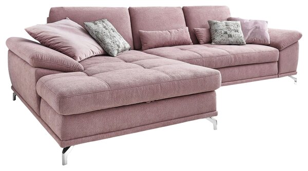 ROHOVÁ SEDAČKA, textil, šeříková Sit & More - Sedací soupravy, Online Only