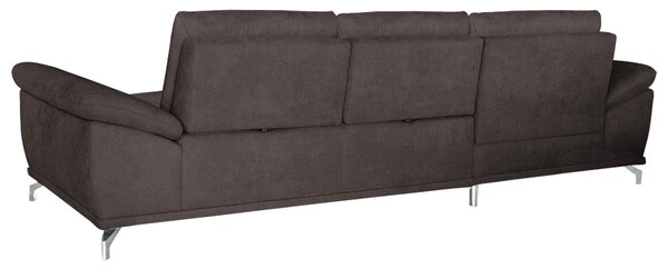 ROHOVÁ SEDAČKA, textil, tmavě hnědá Sit & More - Sedací soupravy, Online Only