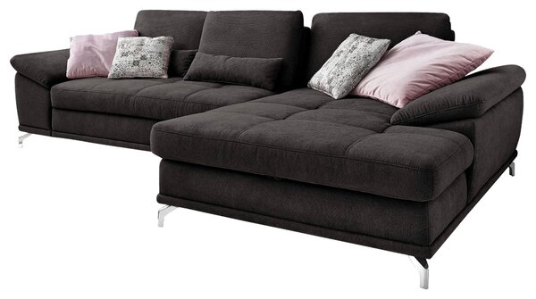 ROHOVÁ SEDAČKA, textil, černá Sit & More - Sedací soupravy, Online Only