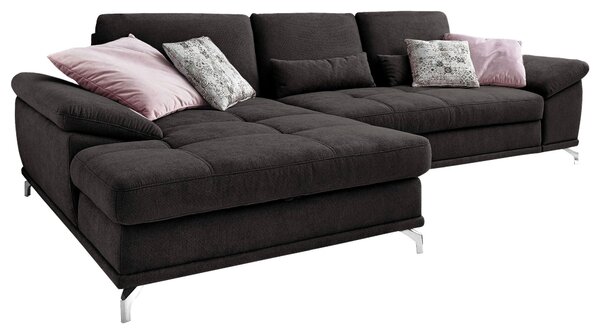 ROHOVÁ SEDAČKA, textil, černá Sit & More - Sedací soupravy, Online Only