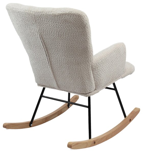 HOUPACÍ ŽIDLE, textil, bílá P & B - Křesla klasická, Online Only