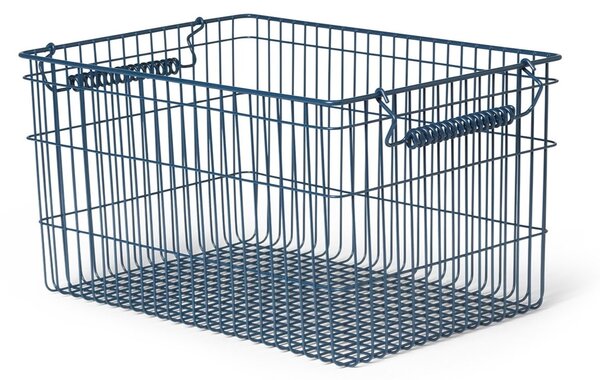 Drátěný koš Cala Dark Blue – set 2 ks