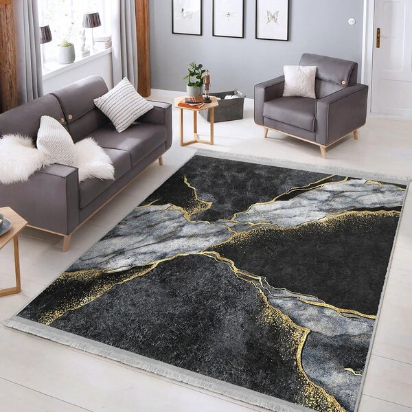 Černý koberec 80x150 cm – Mila Home